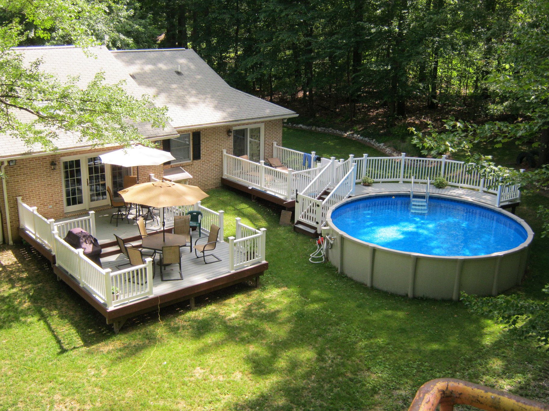 five foot deep above ground pool